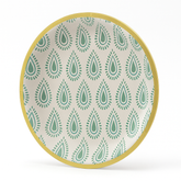 Artisan Crafted 6.75" Round Printed Paper Plate